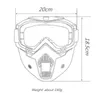 Ski Goggles Men Women Ski Snowboard Mask Snowmobile Skiing Goggles Windproof Motocross Protective Glasses Safety Goggles with Mouth Filter 230728