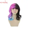 Cosplay Wigs Xi.Rocks 3506 Melanie Martinez Halloween Party Colorful For Short Wavy Ombre Synthetic High Temperature Fiber Hair Cosplay Wig 230727