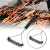 Tools Barbecue Grill BBQ Brush Clean Tool Accessories Stainless Steel Bristles Non-stick Cleaning Brushes