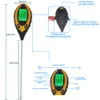 PH -mätare Professionell mark PH -mätare 4 i 1 LCD -skärm Temperatur Solfuktighet PH Garden Solljus Tester för trädgårdsskötsel med bakgrundsbelysning 230728