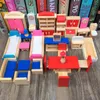 Verktyg Workshop Miniature Furniture Dolls House Wood Dollhouse Furniture Sets Peting Toys Education Play House Toys Children Girls Gifts 230727