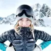 Óculos de esqui inverno óculos de esqui com estojo para homens e mulheres dupla camada antiembaçante uv400 motocicleta snowboard óculos esqui esportes na neve máscara de esqui 230728