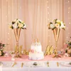Ljushållare metall mittstycke blommor blommor stativ stativ bröllop mottagning centerpieces bordsvas förårsjubileumsjubileum