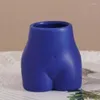 Castiçais Criatividade Nórdica Personalizado Feito à Mão Fosco Castiçal Humano Copo Suculento Vaso de Flores Decoração de Cerâmica para Casa