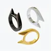 Anéis de banda 30X anel pessoal de autodefesa ao ar livre aço inoxidável EDC segurança tática sobrevivência sobrevivência anel feminino proteção de segurança 230728