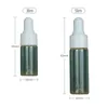 Bottiglie di stoccaggio 1ml/2ml/3ml/5ml Flacone di vetro contagocce trasparente Piccolo campione di olio essenziale diviso da viaggio all'ingrosso