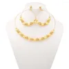 Necklace Earrings Set Dubai Earring Jewelry Gold Colour Plated Party Anniversary Wedding Banquet Fashion Classic Style