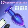 Anal Toys 10 Vibromasseur pour femme APP Télécommande Plug anal Métallique Butt Plug Masseur de prostate pour homme Adult Sex Toys pour homme Masseur 18 230728