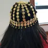 Stage Wear Buikdans Tribal Tiara Hoofddeksels Coined Head Cap Hoed Kostuum Stuk Voor Vrouwen Meisjes