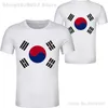 Erkek Tişörtleri Kore Güney T Shirt Diy Bedava Özel Yapım İsim Kor T-Shirt Nation Flag Republic Kore Ülke Koleji Baskı Po Giysileri 230728