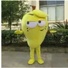 Simulering Mango Mascot Costumes Cartoon Character Outfit Suit Xmas Outdoor Party Outfit Adult Size Promotional Advertising Clothings