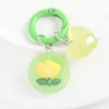 Keychains Creative Luminous Love Pendant Keychain Couple Resin Bear Tulip Headphone Set Bag