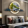 Wall Lamp Modern Sconce Picture LED Chinese Creative Landscape Mural Light For Home Living Room Study Bedroom Decor