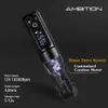 Máquina de tatuaje Ambition Soldier Máquina de tatuaje inalámbrica Pluma de batería giratoria con paquete de energía portátil Pantalla digital LED de 2400 mAh para arte humano 230728