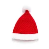 크리스마스 니트 산타 모자 화이트 레드 비니와 폼 볼 겨울 따뜻한 파티 모자 휴일 새해 크리스마스 장식 어린이 크기 남자 여자 크기