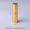 Bouteille de parfum 100 pièces / lot 5ML portable verre UV rechargeable bouteille de parfum vaporisateur avec atomiseur en aluminium vide échantillon conteneur 230728