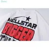 Alta qualità Hellstar Studios Bigger Than Satan Fashion T-shirt da uomo in puro cotone LTIP