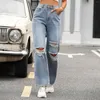 Jeans de mujer Primavera y verano Trendsetters Moda Jean Mujeres Pantalones anchos Monos de cintura alta