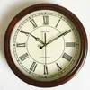 Zegary ścienne duże luksusowe zegar retro cichy stały drewno wystrój domu amerykański nordycki vintage projekt Horloge prezent Sygm