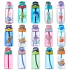 Biberon # 480ML Kids Water Sippy Cup Alimentazione creativa del fumetto con cannucce Bottiglia a tenuta stagna Tazze per bambini portatili all'aperto 230728