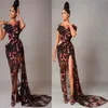 2021 Plus Size Arabic Aso Ebi Black Stylish Six