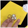 Band Rings Designer For Women Mens Gold Diamond 925 Sier Pearl Love Ring F Lady Luxury Designers Jewelry Party Wedding Engagement Dr Dhktf