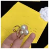 Band Rings Tasarımcısı Kadınlar Erkek Altın Elmas 925 Sier Pearl Love Ring F Lady Luxury Designers Takı Partisi Düğün Nişan Dr Dhktf