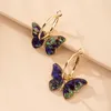 Boucles D'oreilles Tempérament Mode Simple Femme Papillon Personnalité INS Pour Femmes Rue Snap Rouge