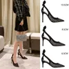 Sandals Black Air Mesh High Heels Pumps For Woman Summer 2023 Sandalias De Mujer Elegant Bridal Wedding Shoes Sexy Dress