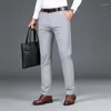Мужские брюки 2023 Весеннее бамбуковое волокно повседневное классическое стиль бизнес -мод