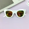 Solglasögon Kids Square Overdimensionerade Frame Boys Girls Outdoor Goggles Candy Color Mirror Lens Shades UV400 Eyewear