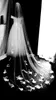 Свадебные вуали романтическая однослойная белая или слоновая часовня Свадебная тюль-завеса для невесты и цветов мм