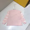 Conjuntos de tacksuits para niñas, conjuntos deportivos de marca para niños, jersey rosa de diseñador para niños, traje de oso de cuello redondo, conjuntos de ropa de otoño de algodón, ropa de invierno nueva 2023fw