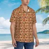 Men's Casual Shirts Short-sleeved Shirt Paisley Flowers T-shirts Polo Tops