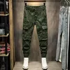 Jeans pour hommes High Street Fashion Hommes Coupe ample Multi Poches Designer Pantalon cargo décontracté Hombre Camouflage Hip Hop Joggers Salopette