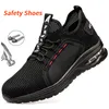 Zapatos de seguridad Zapatos de seguridad Zapatillas de trabajo Punta de acero Hombres Botas de trabajo a prueba de pinchazos Seguridad indestructible peso ligero 230729