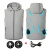 Men's Vests Summer Sport Fan Air Condition Cool Man Woman Travel Ultralight Brand Outdoor Vest Clothes Jacket Sun Windbreaker Fishing Worker 230728