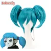 Cosplay s Bubuwg Synthetisch Haar Spel Sally Gezicht staart Halloween Meisjes Party Rollenspel Blauw Hittebestendige Cap 230728