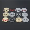 Car 3D Metal Skull Sticker Modified Alloy Skull Stickers Motor Body Tail Stickers Motorcycle Emblem Badge Decals253h