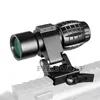 Mira red dot sight scope 3x lupa se encaixa visão de ponto com tático 30mm flip to side 90 graus weaver picatinny anel de montagem