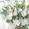 Decorative Flowers 5 Forks 20 Heads Large Artificial Silk Rose For Christmas Wreaths Home Windowsill Bonsai Wedding Arch Decor Accessories