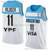 2023 Argentina baskettröjor 7 Facundo Campazzo Bolmaro Gabriel däck VILDOZA DELFINO FJELLERUP LAPROVITTOLA BRUSSINO DELIA PABLO VAULET GARINO GALLIZZI
