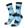 Chaussettes pour hommes Hip Hop Vintage Save Compression Unisexe La Baleine Harajuku Motif Imprimé Drôle Nouveauté Happy Crew Chaussette Garçons Cadeau