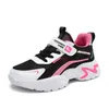 Girls Boys Sports Trainers Kids Breathable Sneakers Pink Black Blue Casual Running Shoes For Children