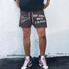 Мужские шорты 2023 Летняя модная печать бренда Американская половина котенка с длинной дышащей двойной сеткой спортивные баскетбольные штаны