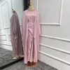 Vêtements ethniques dubaï turquie Ramadan Abaya musulman deux pièces ensemble jupe portefeuille caftan islamique clébrité robes africaines pour les femmes