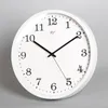 Horloges murales Simple pendaison horloge salon maison mode silencieux blanc montre Radio onde décoration Quartz