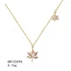 Pendant Necklaces Sterling Silver Gold-Plated Necklace Zircon For Women Butterfly Gothic