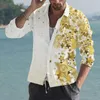 Camicie eleganti da uomo Camicia da uomo per tutti i giorni Camicetta da spiaggia hawaiana a maniche lunghe Abbigliamento da uomo Camicetta da viaggio per vocazione maschile