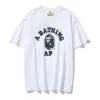 2023 A Bathing A Ape zomer T-shirt met korte mouwen voor heren met nachtlampje en sterrenhemel